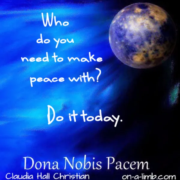 Who do you need to make peace with? #BlogBlast4Peace