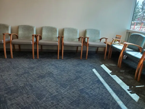 The empty waiting room.